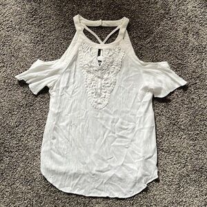 IZ Byer Cute White Top SZ L